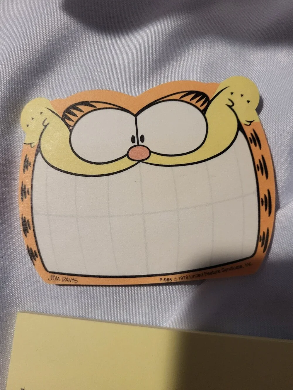 Vintage 1978 Garfield 3M Post It Note Assortment Lot of 4 Used 80's